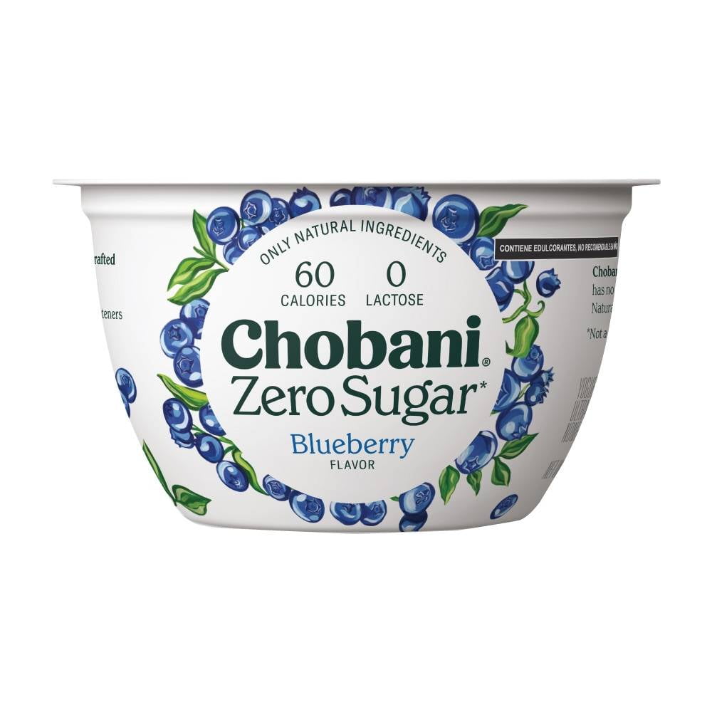 Yogurt Griego Chobani Zero Azúcar Mora Azul 150g