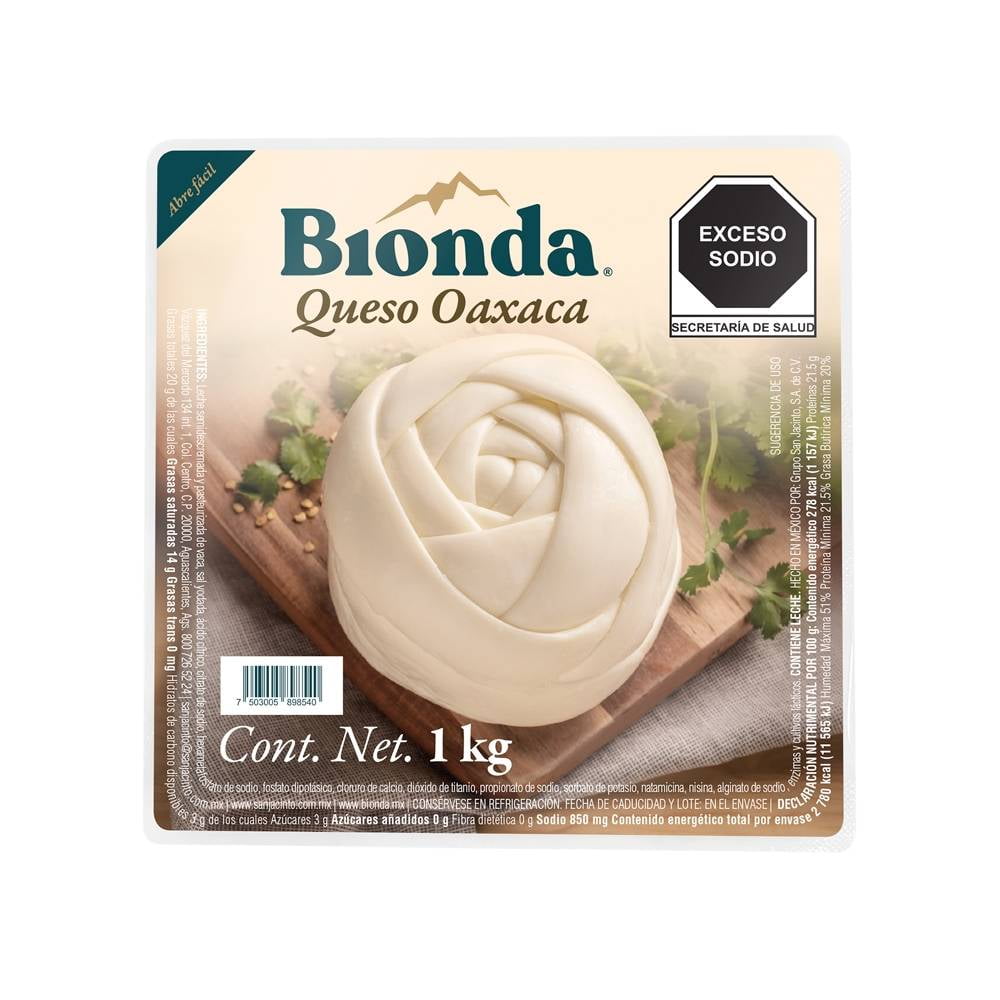 Queso Oaxaca Bionda 1kg