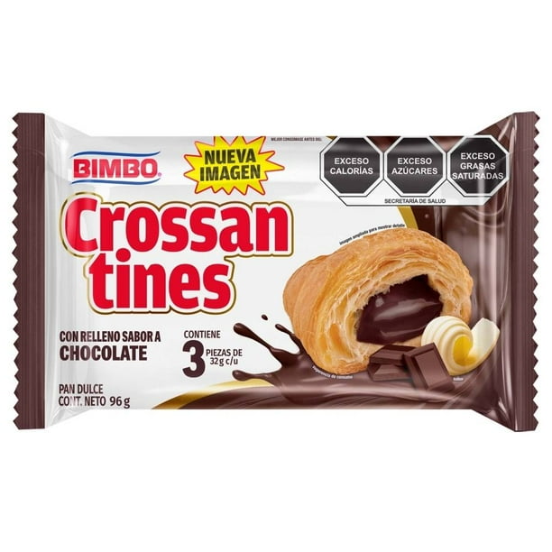 Crossantines Bimbo con Relleno sabor Chocolate 96g