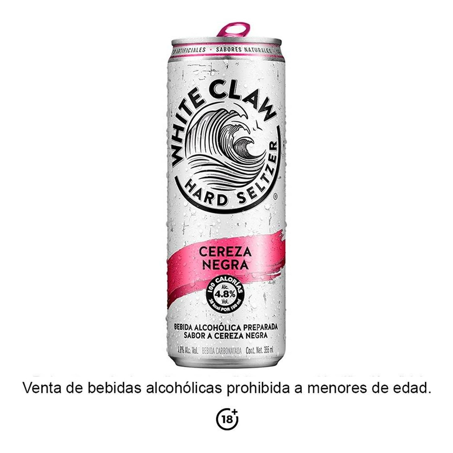 Bebida Preparada White Claw Hard Seltzer Cereza Negra 335ml