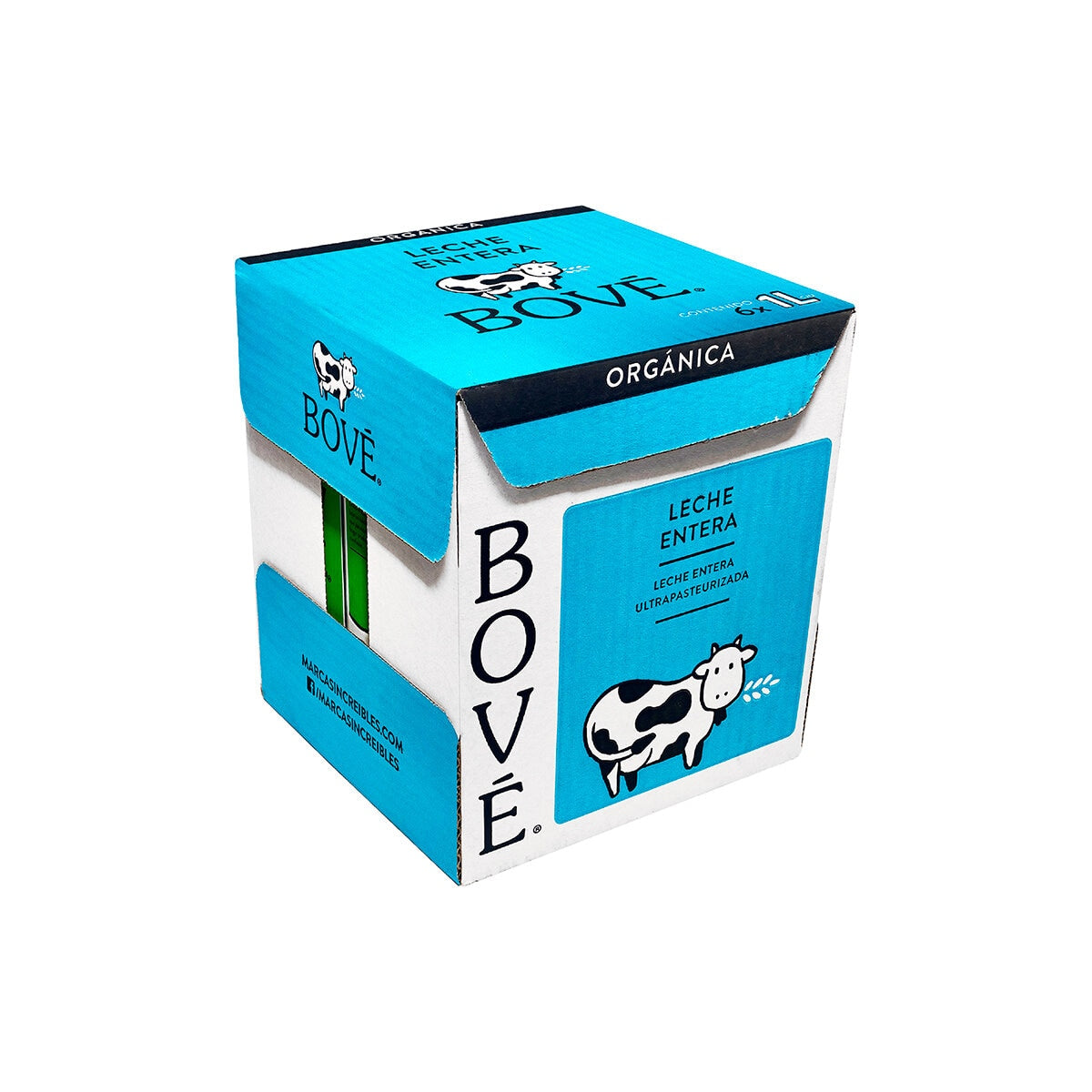 Leche Bové Orgánica Entera 6x1L