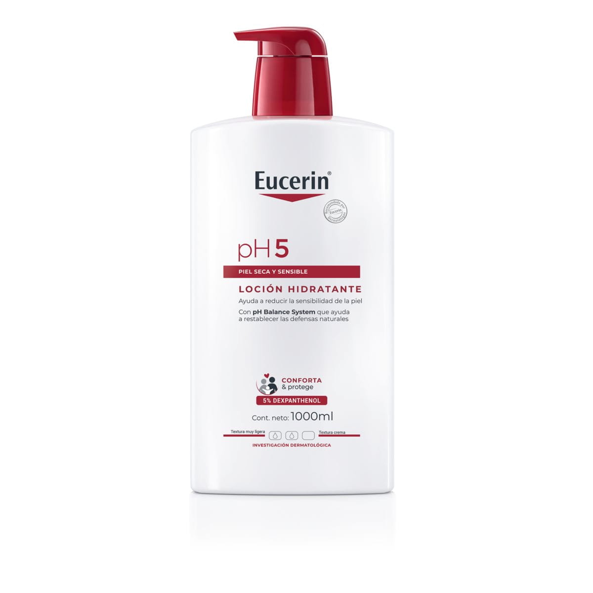 Locion Hidratante Eucerin pH5 Piel Seca y Sensible 1L