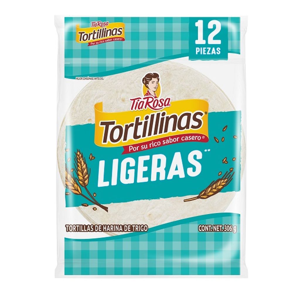 Tortillas de Harina Tortillinas Tia Rosa Ligeras 306g