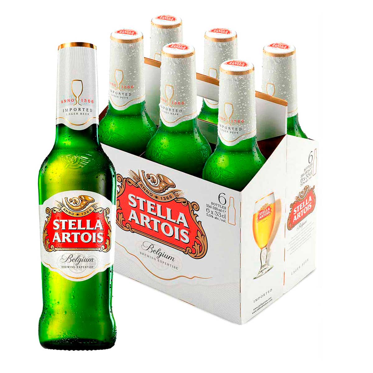 Cerveza Stella Artois Botella 6x330ml