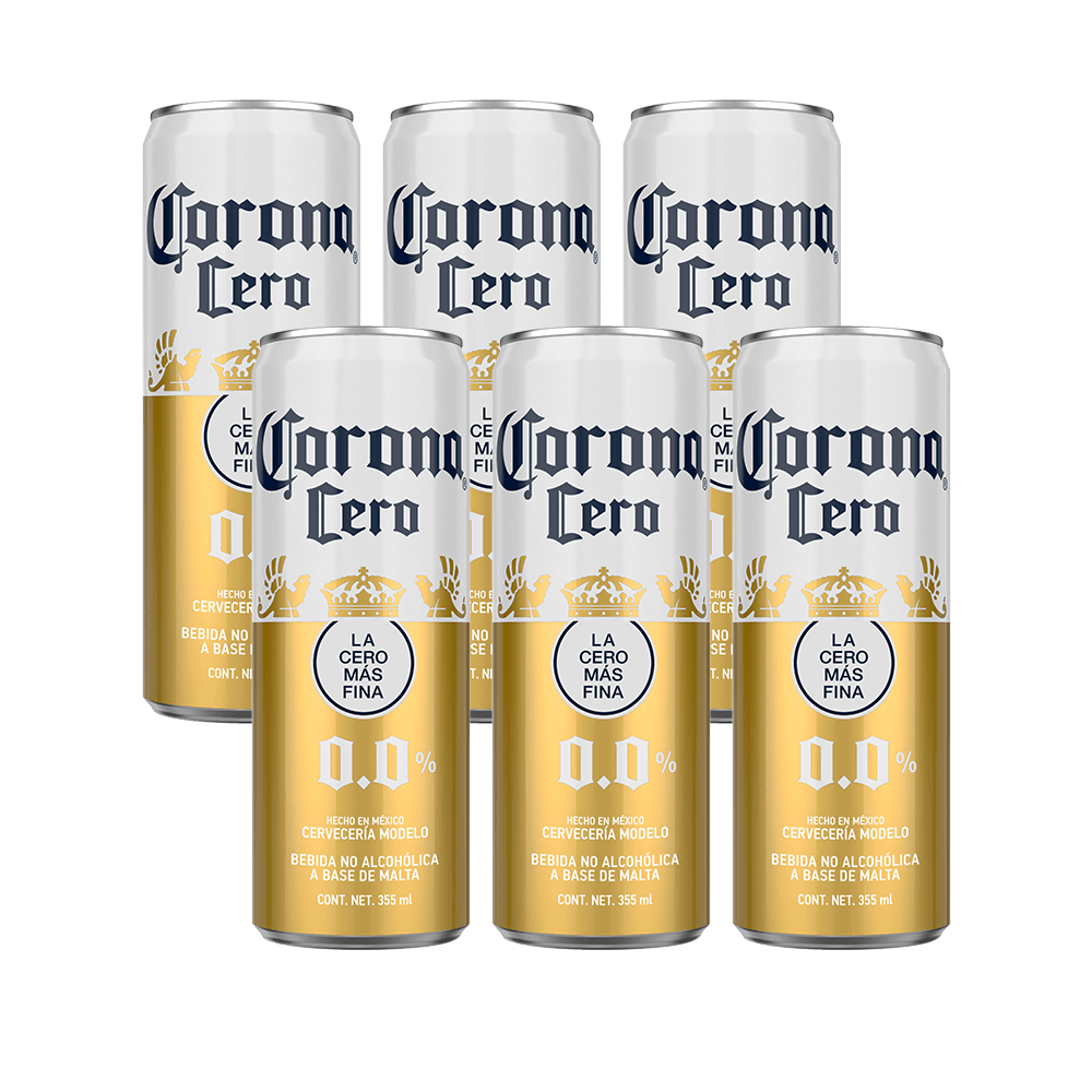 Cerveza Corona Cero Lata 6x355ml
