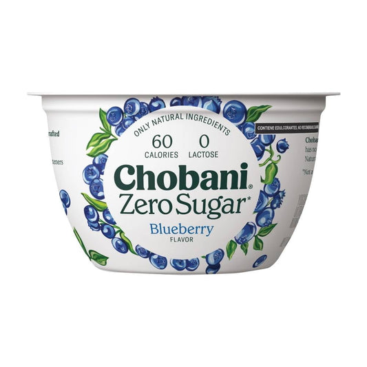 Yogurt Griego Chobani Zero Azúcar Mora Azul 150g