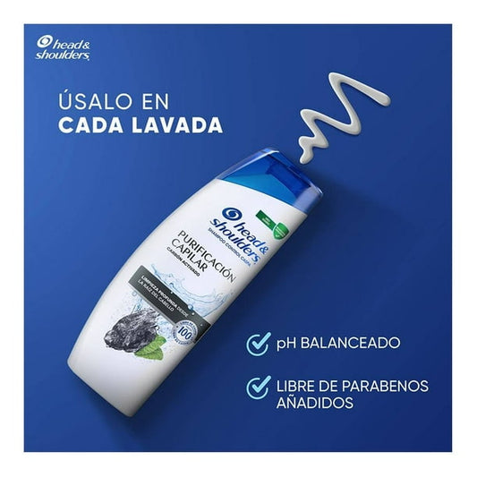 Shampoo Head & Shoulders Purificacion Capilar 180ml