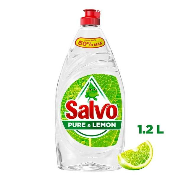 Lavatrastes Liquido Salvo Pure & Lemon 1.2L