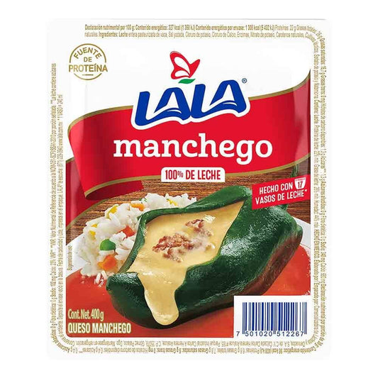 Queso Manchego Lala Rebanado 400g