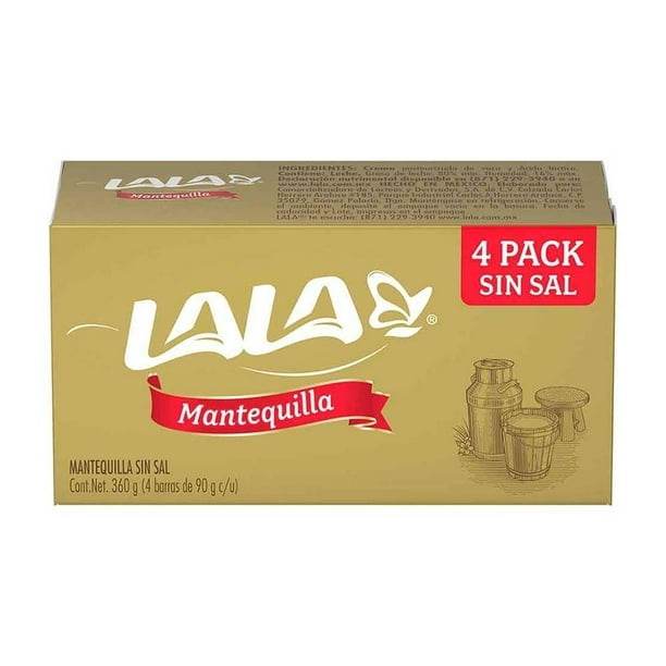 Mantequilla Lala sin Sal 4x90g - MI MEXICANA