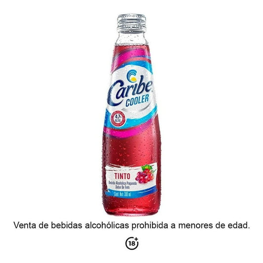 Bebida Preparada Caribe Cooler sabor Tinto 300ml