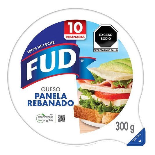 Queso Panela Fud Rebanadas Cuadradas 300g