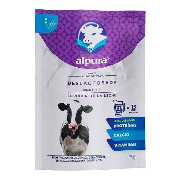 Leche en polvo Leche Alpura Deslactosada 460g - MI MEXICANA