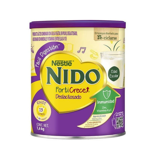 Leche en polvo NIDO Forticrece Deslactosada 1.6kg