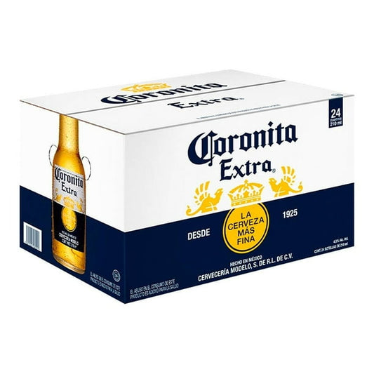 Cerveza Clara Corona Extra Coronita Botella 24x210ml