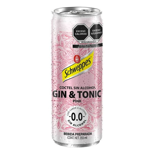 Bebida Preparada Mocktail Schweppes Gin & Tonic 355ml