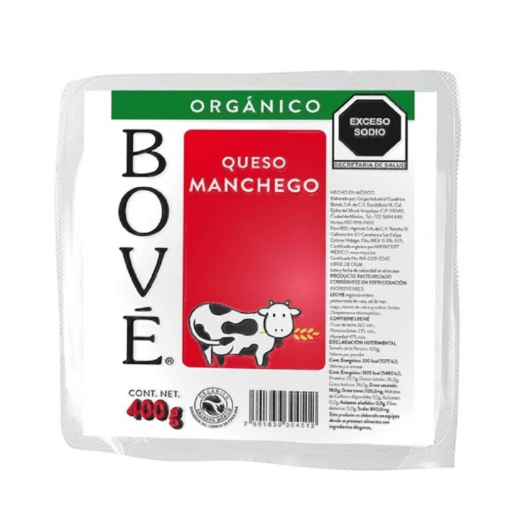 Queso Manchego Orgánico Bové 400g - MI MEXICANA