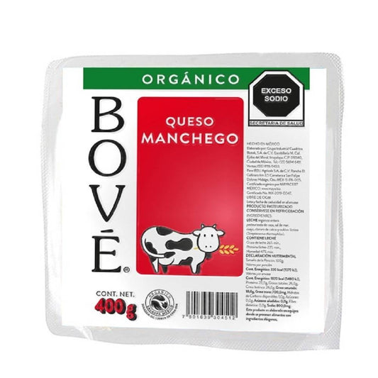 Queso Manchego Orgánico Bové 400g