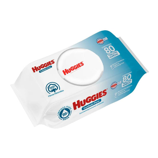 Toallitas Humedas Huggies Cuidado Puro 80 pzs