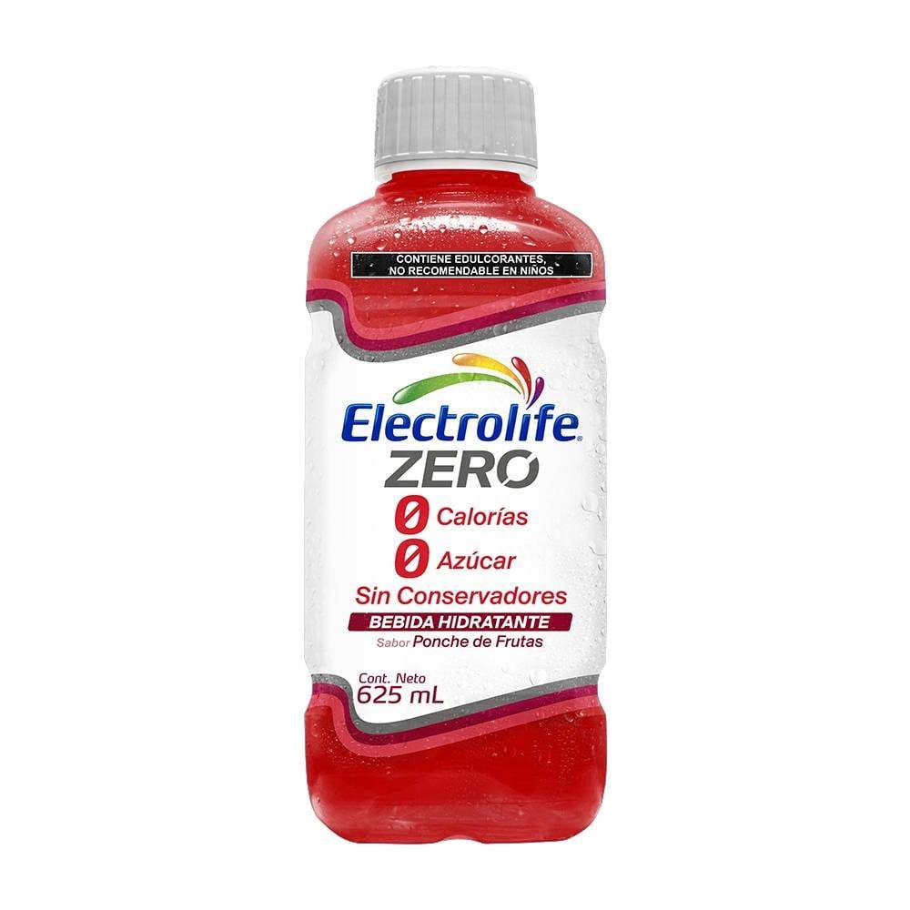 Suero Rehidratante Electrolife Zero Ponche Frutas 625ml - MI MEXICANA