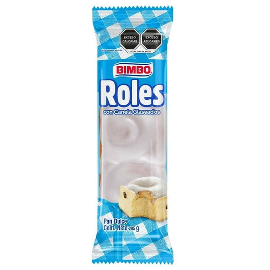 Roles Bimbo Canela Glaseados 205g