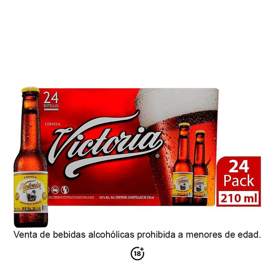 Cerveza Victoria Cuartito Botella 24x210ml