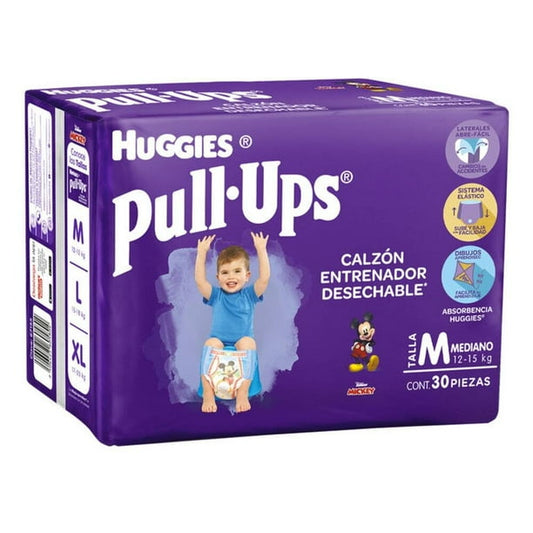 Calzón Entrenador para Niño Huggies Pull-Ups Mediano 30 pzs