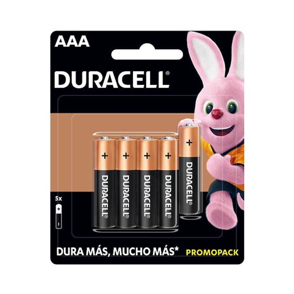 Pila Duracell AAA 5 piezas - MI MEXICANA