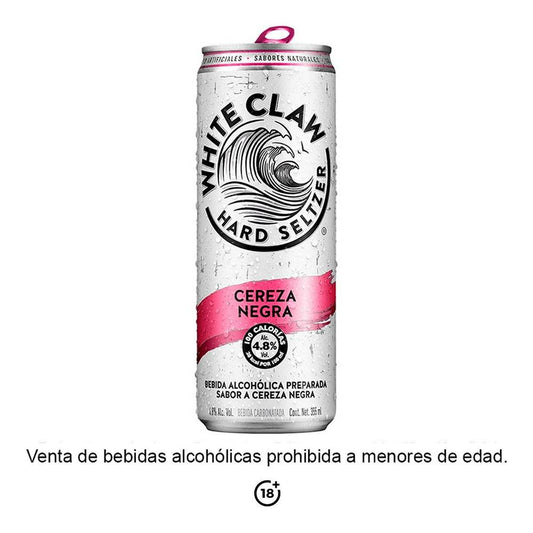 Bebida Preparada White Claw Hard Seltzer Cereza Negra 335ml