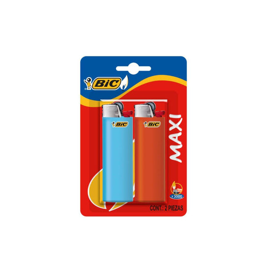 Encendedor de Bolsillo Bic Maxi 2pzs