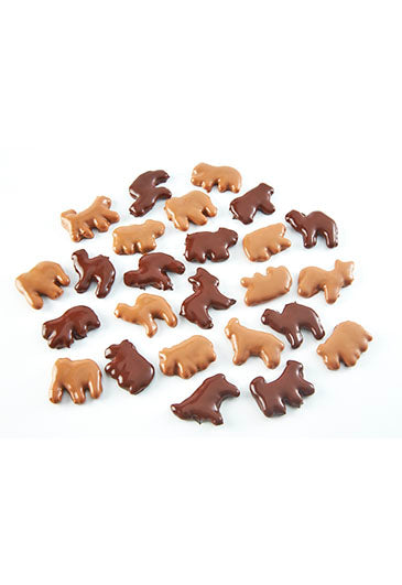 Galletas de Animalitos Cubiertas de Chocolate Granel 100g