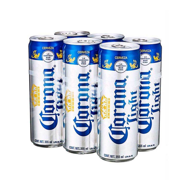 Cerveza Corona Light Lata 6x355ml - MI MEXICANA