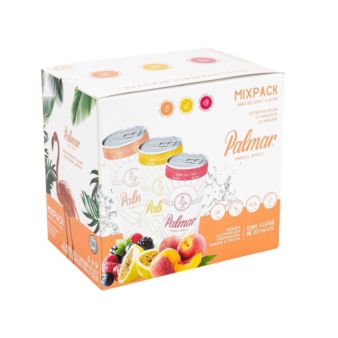 Hard Seltzer Palmar Sabores Mixtos Lata 6x355ml - MI MEXICANA