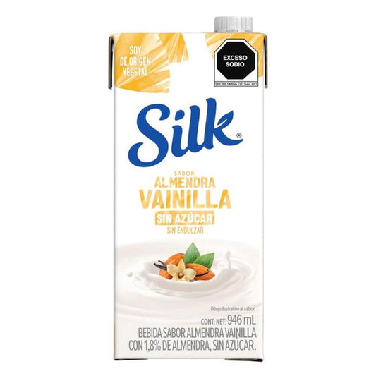 Bebida Vegetal de Almendra SILK sabor Vainilla sin azúcar 946ml
