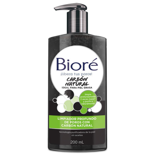 Limpiador con Carbon Natural Biore 200ml