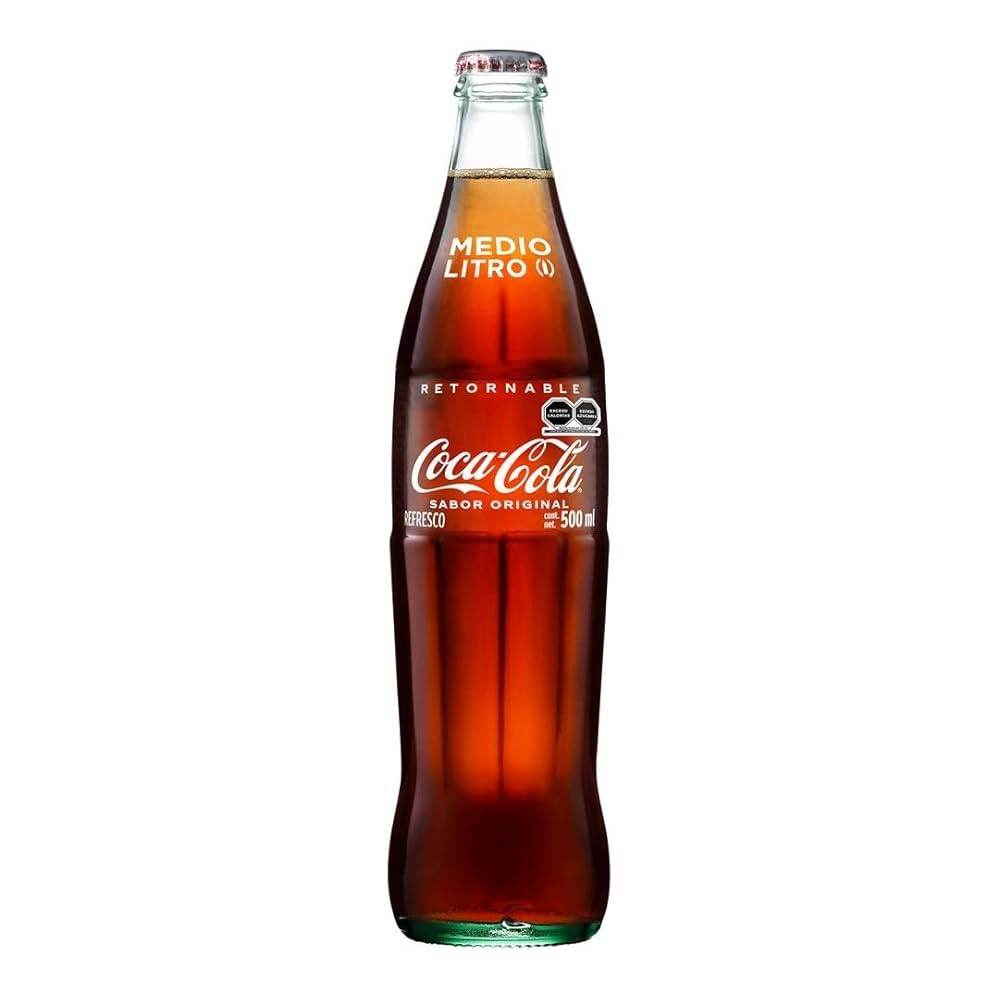 Refresco Coca Cola Original Botella de Vidrio 500ml - MI MEXICANA