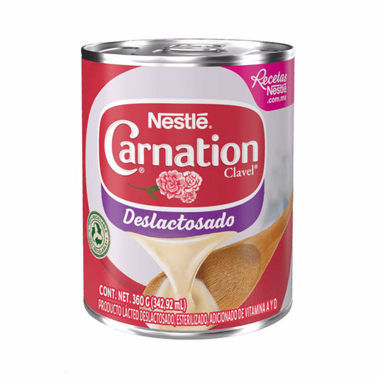 Leche Evaporada Carnation Clavel Deslactosada 360 g