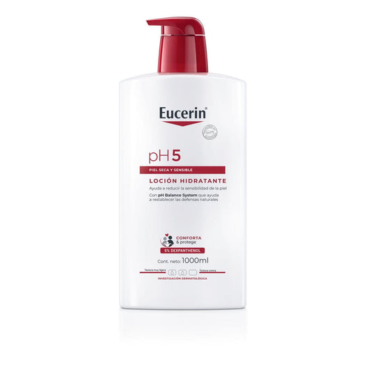Locion Hidratante Eucerin pH5 Piel Seca y Sensible 1L