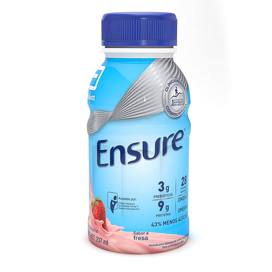 Suplemento Alimenticio Ensure sabor Fresa 237ml