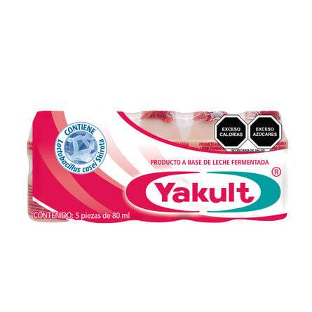 Bebida Láctea Fermentada Yakult 5x80ml - MI MEXICANA