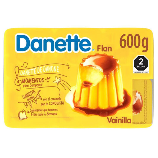 Flan Danette sabor Vainilla Caramelo 6x100g