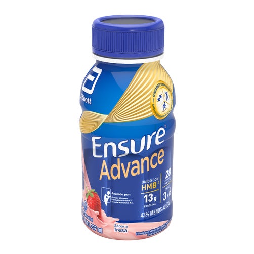 Suplemento Alimenticio Ensure Advance sabor Fresa 237ml