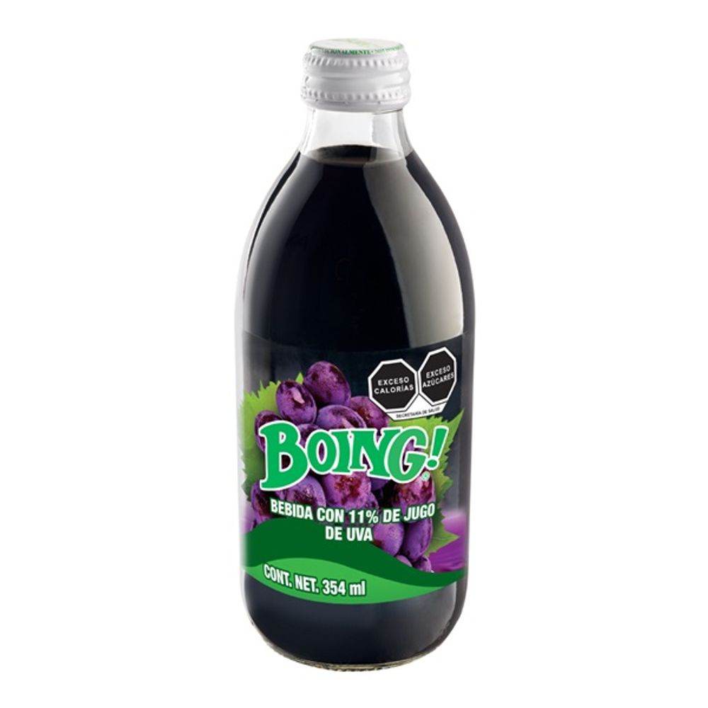 Bebida Boing con Pulpa de Uva Botella 354ml - MI MEXICANA