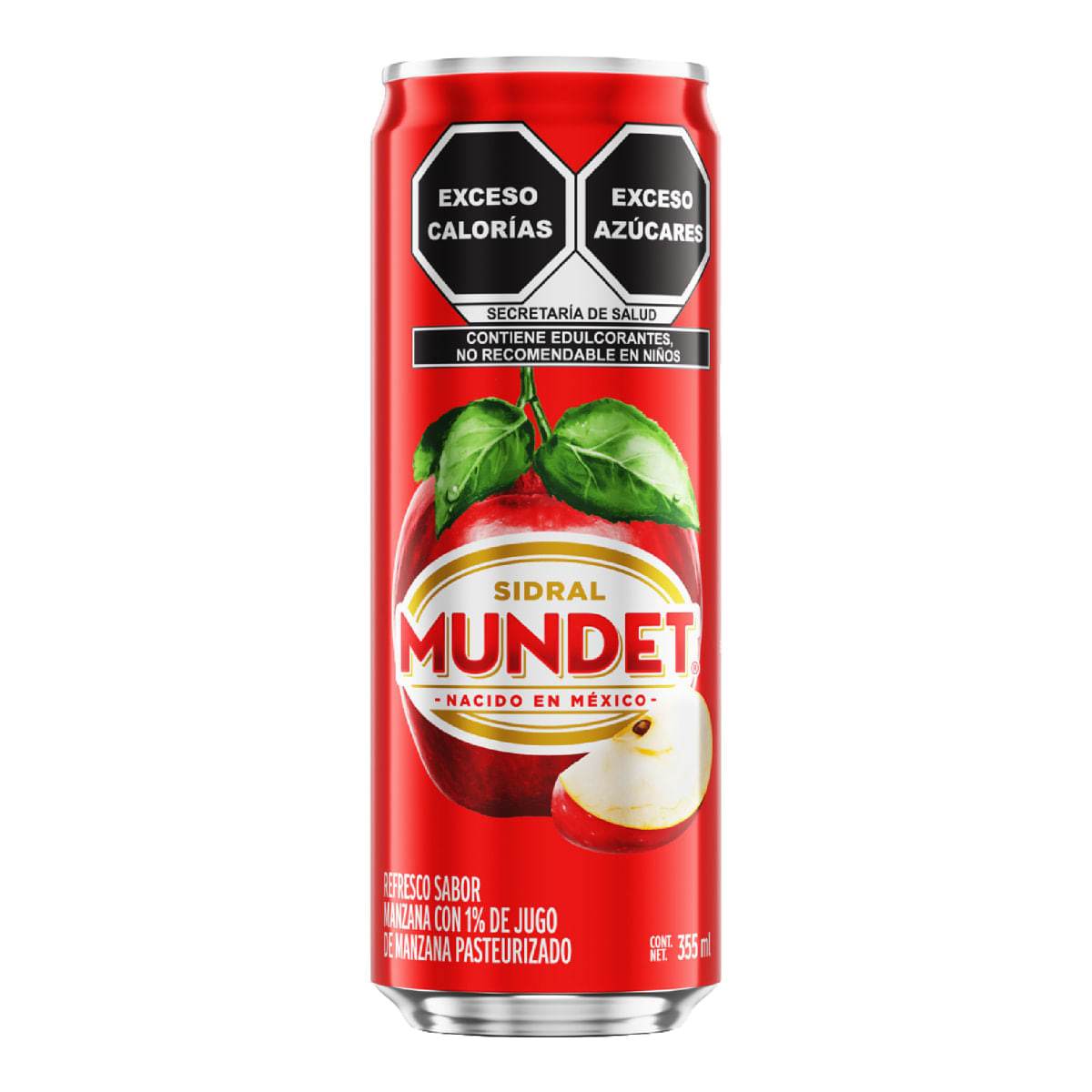 Refresco Mundet Manzana Lata 355ml - MI MEXICANA