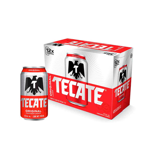 Cerveza Clara Tecate Original Lata 12x355ml