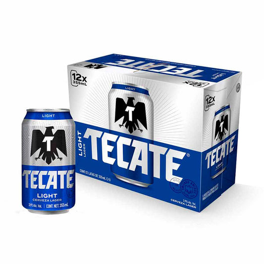 Cerveza Clara Tecate Light Lata 12x355ml