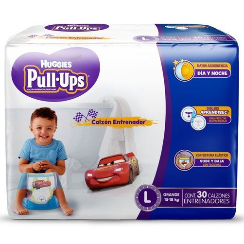 Calzón Entrenador para Niño Huggies Pull-Ups Grande 30 pzs