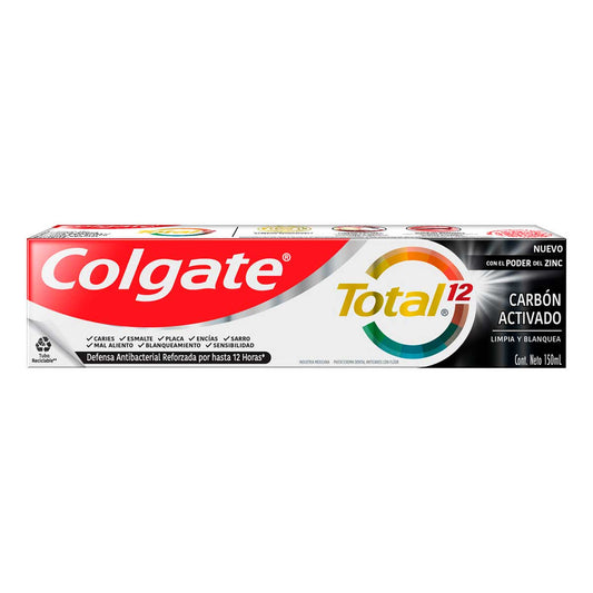 Pasta Dental Colgate Total Carbon Activado 150ml