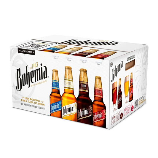 Cerveza Bohemia Variedad 24x355ml