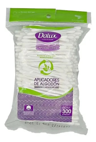 Hisopos de Algodón Dalux 300 pzas
